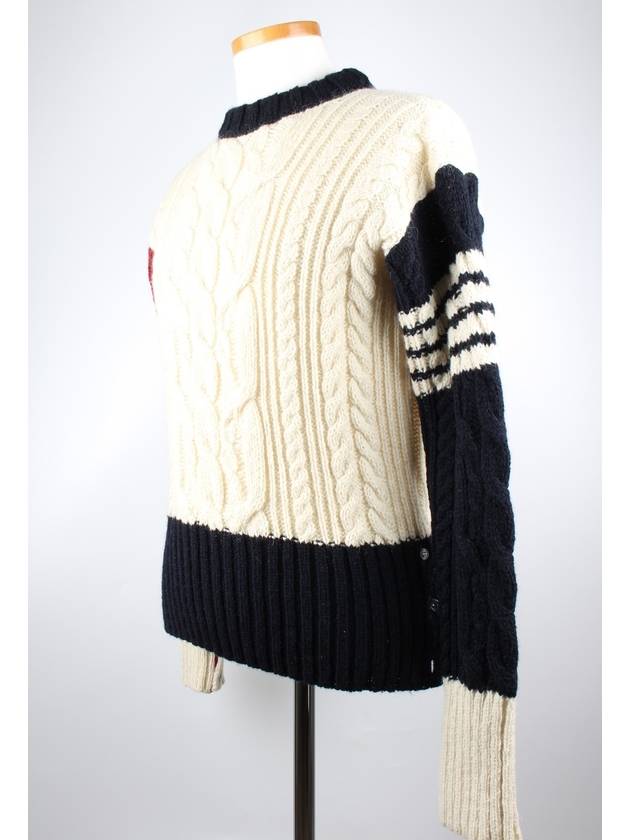 Multicolor cable knit MKA233F00278 - THOM BROWNE - BALAAN 2