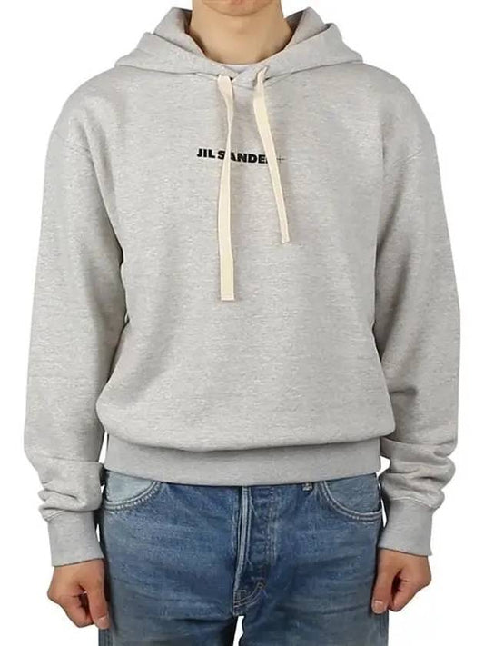 Plus Logo Hoodie Grey - JIL SANDER - BALAAN 2