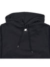 Embroidered Logo Hoodie Black - COURREGES - BALAAN 4