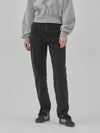 RYUL+WAI: Denim Brushed Tapered Pants Black - RYUL+WAI: - BALAAN 2