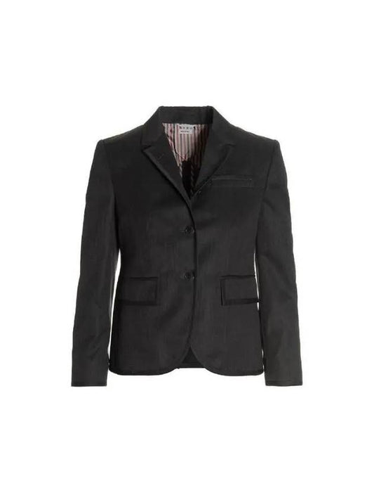 High Armhole Gabardine Wool Jacket Grey - THOM BROWNE - BALAAN 2