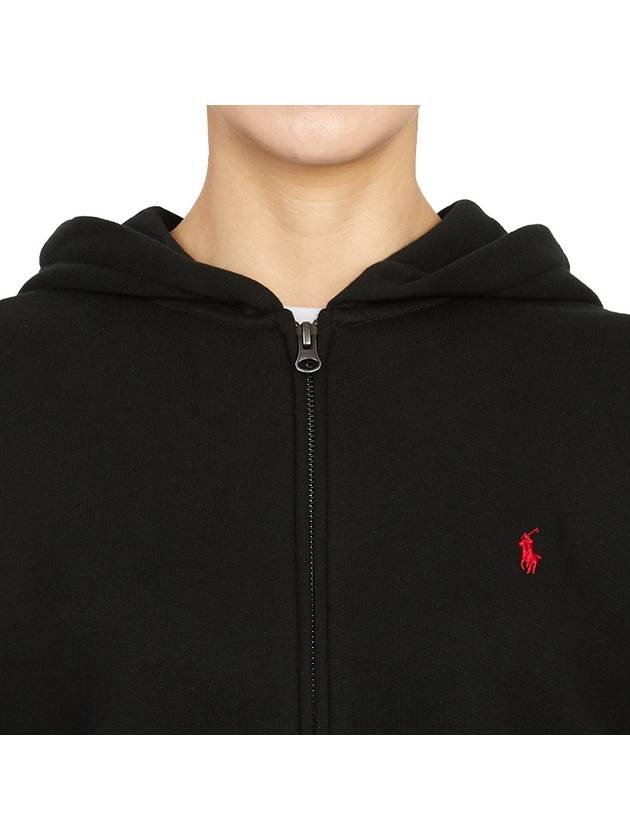 Kids Logo Knit Hooded Zip-Up Jacket Black - POLO RALPH LAUREN - BALAAN 8