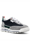 Melton Clear Sole Tech Runner Sneakers Navy Grey - THOM BROWNE - BALAAN 3