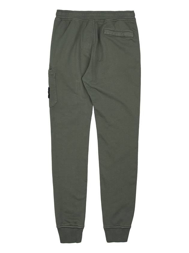 Compass Patch Cotton Jersey Track Pants Dark Green - STONE ISLAND - BALAAN 3