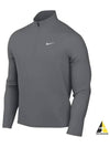 Men's Dry Fit Pacer Half Zip Long Sleeves T Shirt Grey - NIKE - BALAAN 2