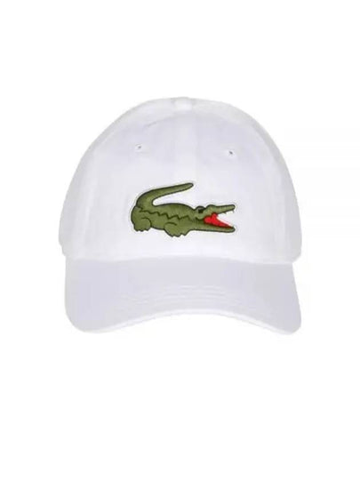 Embroidered Logo Organic Cotton Ball Cap White - LACOSTE - BALAAN 2