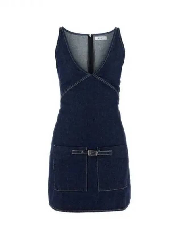 Gimaguas buckle strap denim mini dress - GIMAGUAS - BALAAN 1