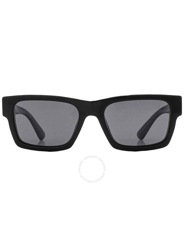 Prada Polarized Black Rectangular Men's Sunglasses PR 25ZS 1AB08G 53 - PRADA - BALAAN 1