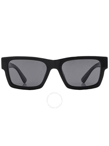 Prada Polarized Black Rectangular Men's Sunglasses PR 25ZS 1AB08G 53 - PRADA - BALAAN 1