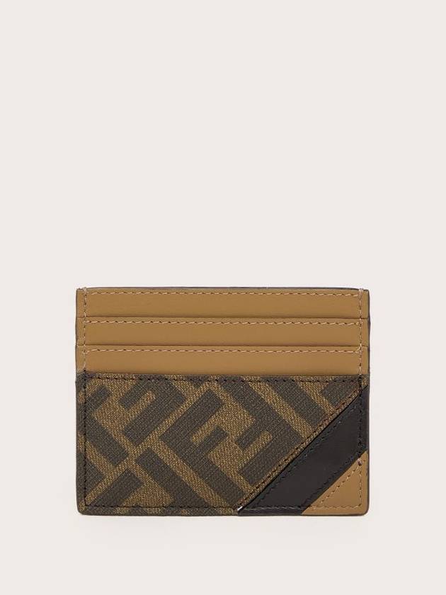 FF Logo Card Wallet Brown - FENDI - BALAAN 2