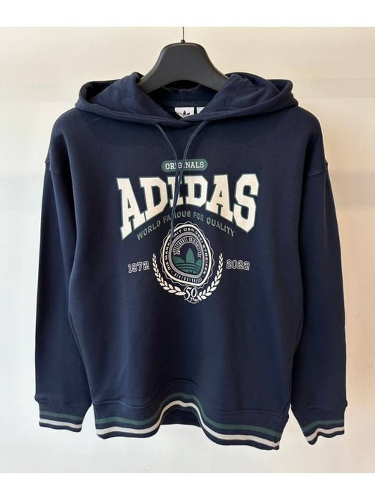 Hooded sweatshirt IA8319 Navy WOMENS UK10 JP L - ADIDAS - BALAAN 1