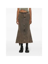 DONNA Denim Trumpet Skirt BROWN - CORMIO - BALAAN 4