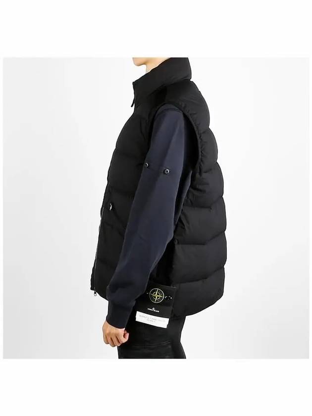 Seamless Tunnel Nylon Down Vest Black - STONE ISLAND - BALAAN 4