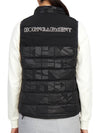 Women's Logo Down Vest Black - HORN GARMENT - BALAAN 6