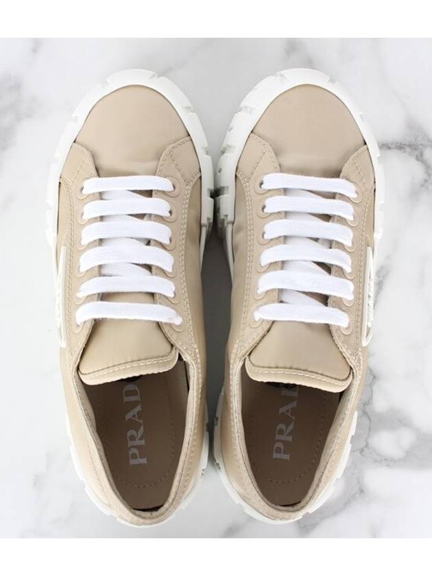 Wheel Gabardine Re Nylon Sneakers Beige 36 5 235 - PRADA - BALAAN 8