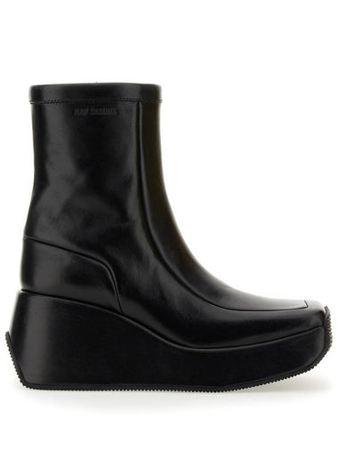 ANKLE BOOT WITH SQUARE TOE - RAF SIMONS - BALAAN 1