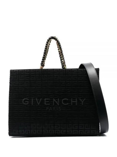 4G Fabric Medium Tote Bag Black - GIVENCHY - BALAAN 2