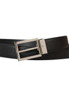 Steel Pin Buckle 35mm Leather Belt Black - MONTBLANC - BALAAN 7