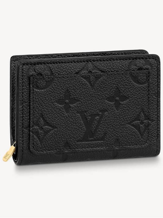 Medium Compact Monogram Empreinte Half Wallet Black - LOUIS VUITTON - BALAAN 2