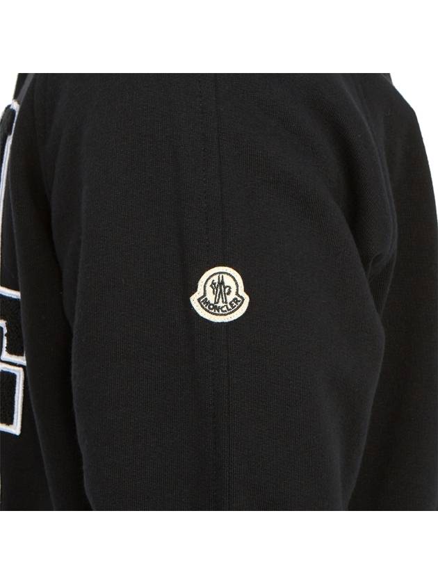 Fragment collab Varsity Fleece Cardigan Black - MONCLER - BALAAN 11