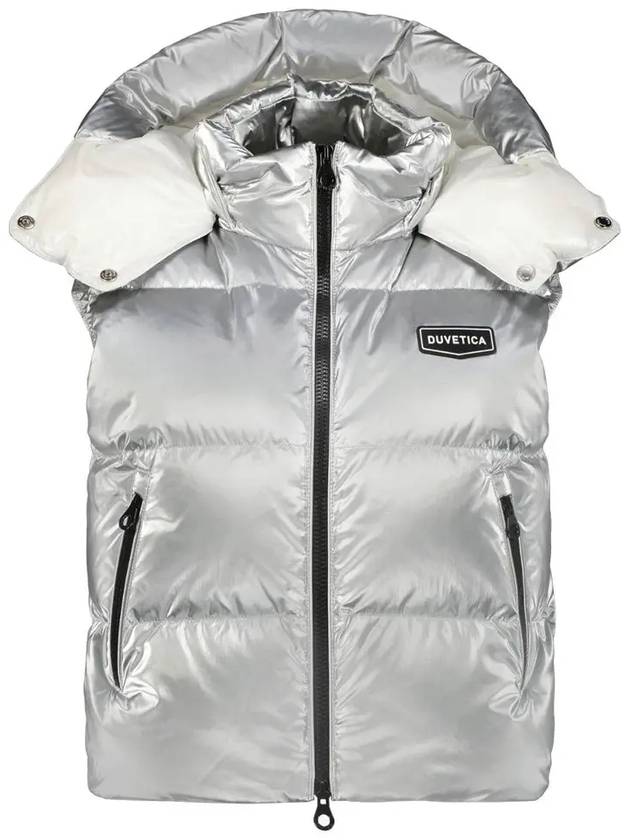 EPIPOLI SILVER Padded Vest VDDV25235K0001 SIL - DUVETICA - BALAAN 1