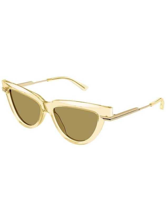 Sunglasses BV1265S 004 TRANSPARENT YELLOW - BOTTEGA VENETA - BALAAN 3