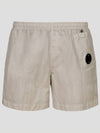 Lens Pocket Swim Shorts Grey - CP COMPANY - BALAAN.