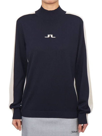 Women's Adia Knit Sweater Navy - J.LINDEBERG - BALAAN 2