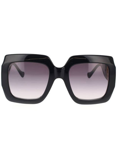 Eyewear Women Gray Gradient Square Sunglasses Black - GUCCI - BALAAN 2