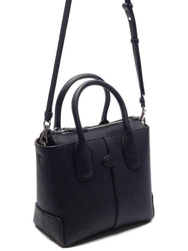 Di Leather Tote Bag Black - TOD'S - BALAAN 4