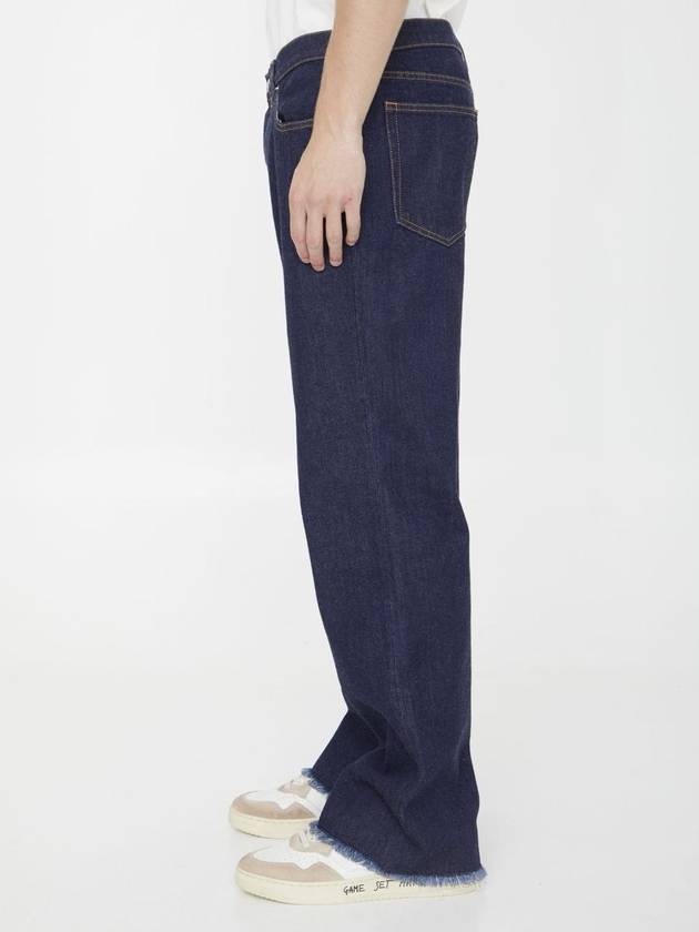 Denim Straight Pants RMTR0147D006A23 29 NAVY BLUE - LANVIN - BALAAN 4