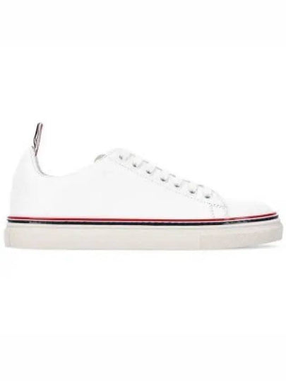 Women's Tennis Striped Low Top Sneakers White - THOM BROWNE - BALAAN 2