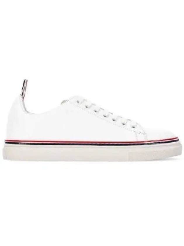 Women's Tennis Striped Low Top Sneakers White - THOM BROWNE - BALAAN 2