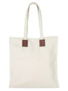 Crystalia Logo Fabric Tote Bag White - BALLY - BALAAN 3
