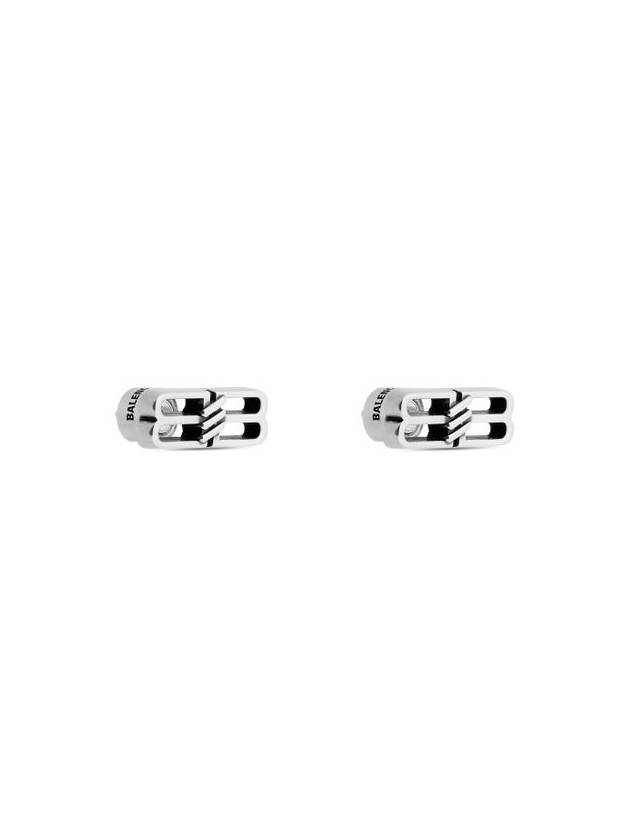 Women's BB Icon Earrings Silver - BALENCIAGA - BALAAN 3