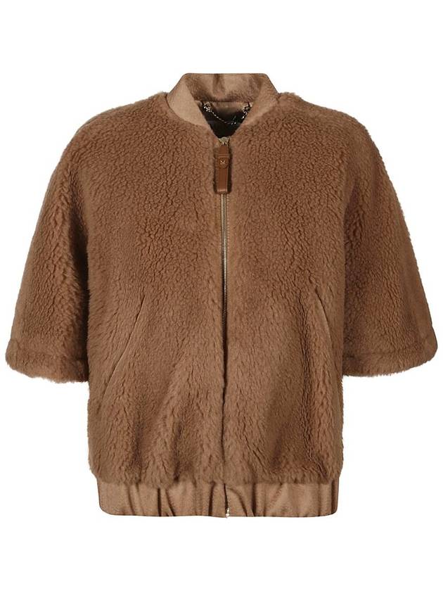 Briose Teddy Fabric Cape Camel - MAX MARA - BALAAN 2