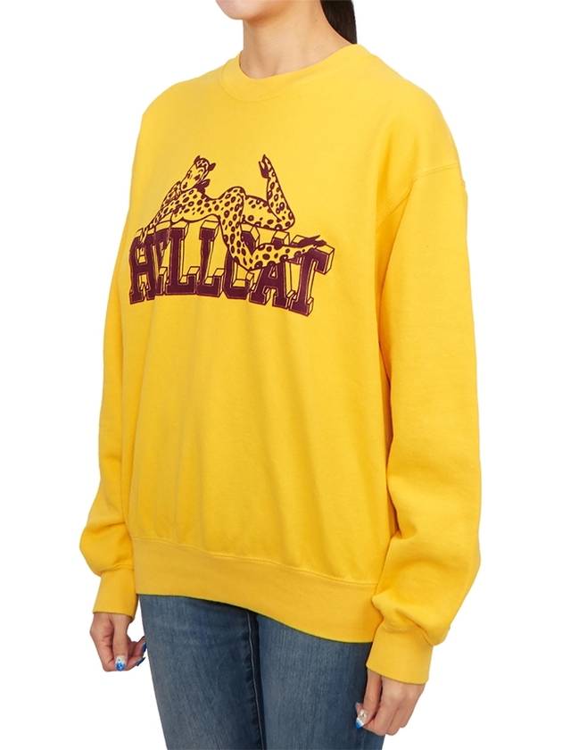 Women s brushed sweatshirt FG HELLCAT SUNFLOWER YELLOW W - WILD DONKEY - BALAAN 2