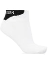 Women's Black Logo Tab Socks White - ALEXANDER MCQUEEN - BALAAN 1