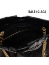 Crush Small Leather Shoulder Bag Black - BALENCIAGA - BALAAN 7