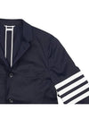 4 Bar Armband Cotton Blazer Jacket Navy - THOM BROWNE - BALAAN 5