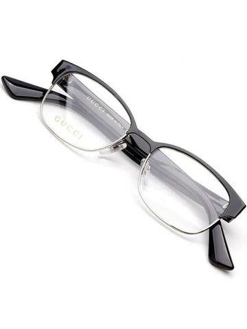 Eyewear Rectangle Metal Eyeglasses Black - GUCCI - BALAAN 1