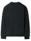 Men's Wappen Patch Sweatshirt Black - STONE ISLAND - BALAAN 3