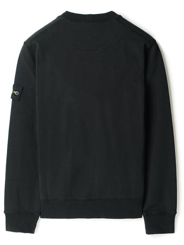 Men's Wappen Patch Sweatshirt Black - STONE ISLAND - BALAAN 3