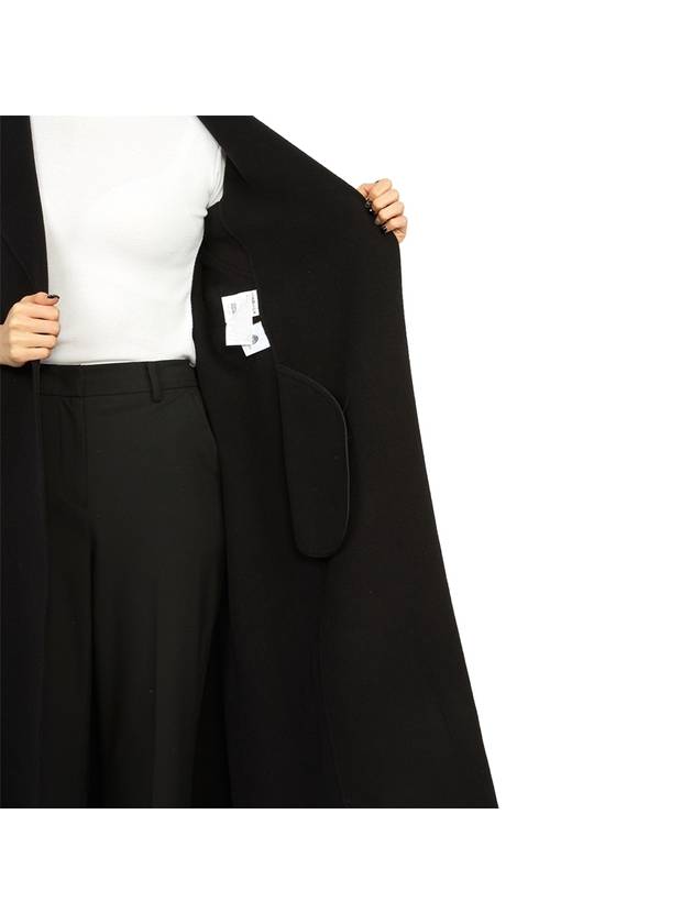 Esturia Long Single Coat Black - MAX MARA - BALAAN 10