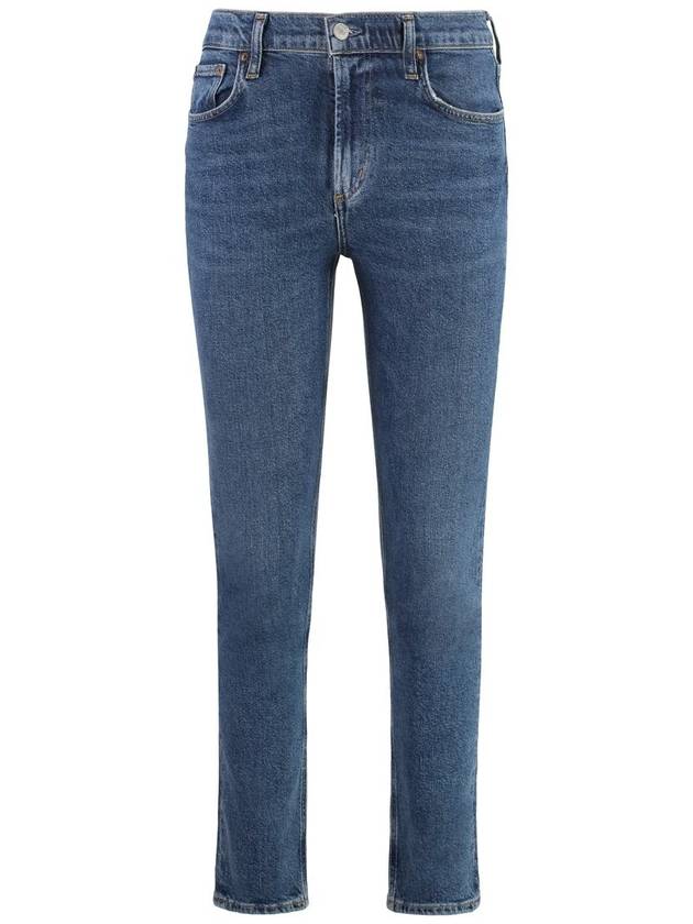 High Rise Straight Jeans Blue - AGOLDE - BALAAN 2