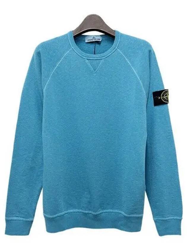 OLD Treatment Wappen Patch Crew Neck Sweatshirt Light Blue - STONE ISLAND - BALAAN 2