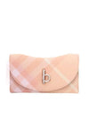 Rocking Check Medium Wallet Pink - BURBERRY - BALAAN 1