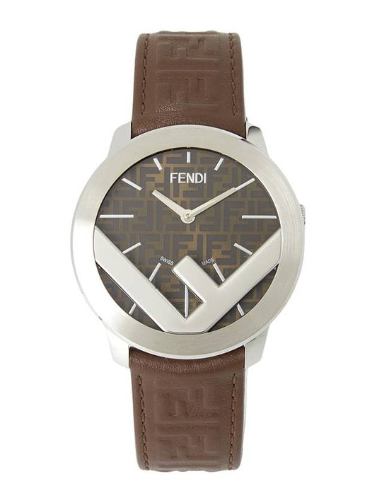 F is logo 41mm watch brown - FENDI - BALAAN.