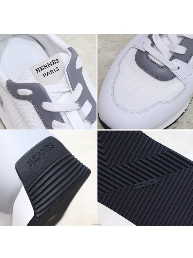 Escape Low-Top Sneakers White - HERMES - BALAAN 6