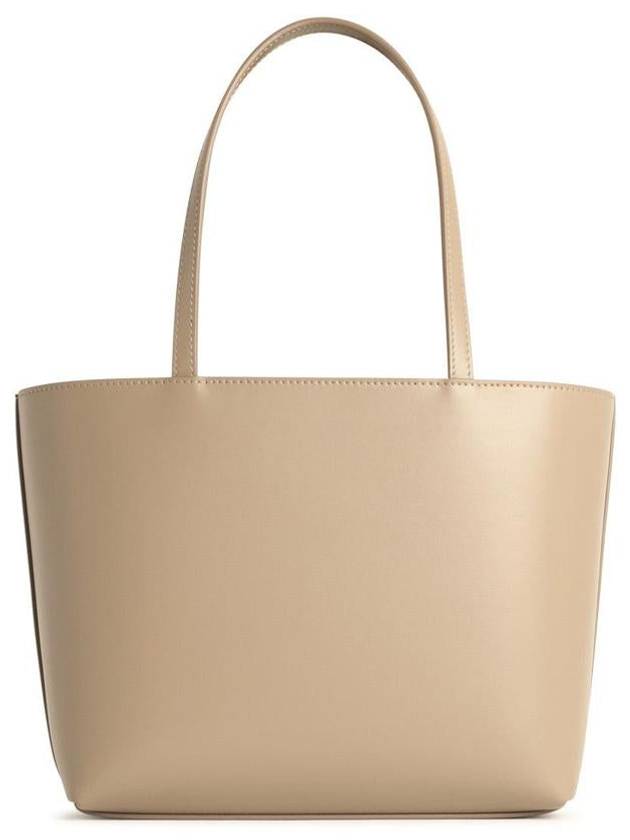 Dolce & Gabbana Small Beige Leather Shopping Bag - DOLCE&GABBANA - BALAAN 3